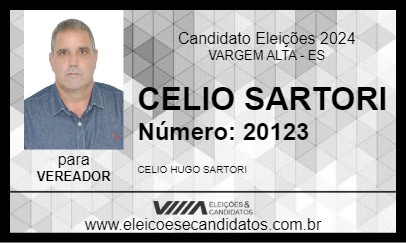 Candidato CELIO SARTORI 2024 - VARGEM ALTA - Eleições