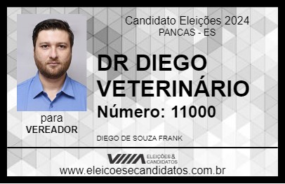 Candidato DR DIEGO VETERINÁRIO 2024 - PANCAS - Eleições