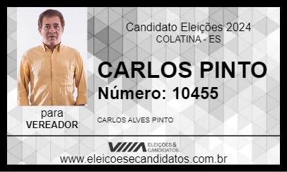 Candidato CARLOS PINTO 2024 - COLATINA - Eleições