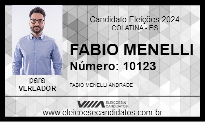 Candidato FABIO MENELLI 2024 - COLATINA - Eleições