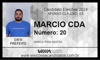 Candidato MARCIO CDA 2024 - AFONSO CLÁUDIO - Eleições