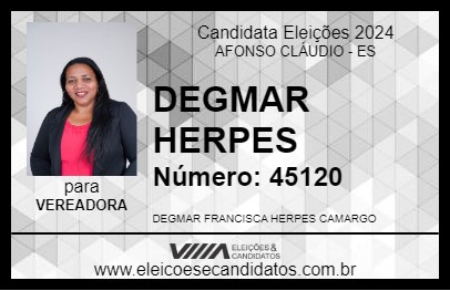 Candidato DEGMAR HERPES 2024 - AFONSO CLÁUDIO - Eleições