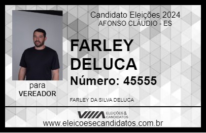 Candidato FARLEY DELUCA 2024 - AFONSO CLÁUDIO - Eleições