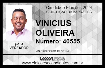 Candidato VINICIUS OLIVEIRA 2024 - CONCEIÇÃO DA BARRA - Eleições