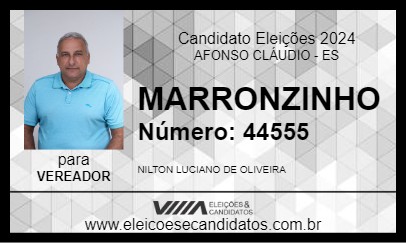 Candidato MARRONZINHO 2024 - AFONSO CLÁUDIO - Eleições