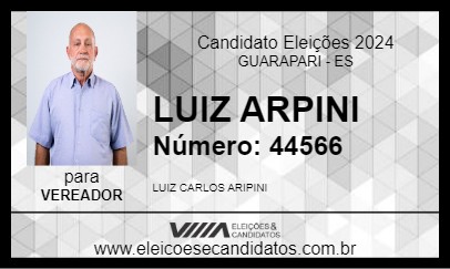 Candidato LUIZ ARPINI 2024 - GUARAPARI - Eleições