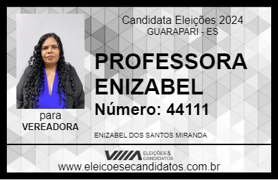 Candidato PROFESSORA ENIZABEL 2024 - GUARAPARI - Eleições