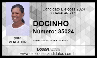 Candidato DOCINHO 2024 - GUARAPARI - Eleições