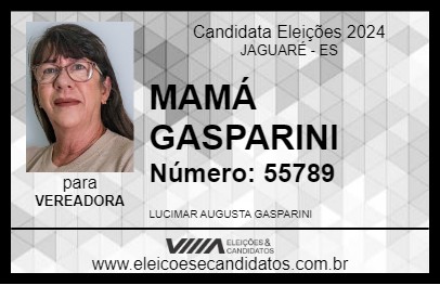 Candidato MAMÁ GASPARINI  2024 - JAGUARÉ - Eleições