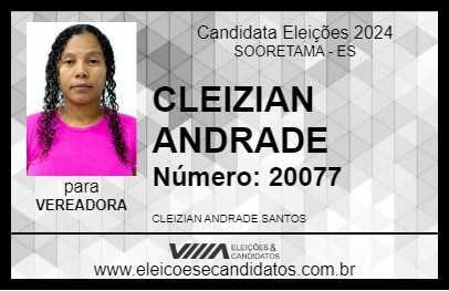 Candidato CLEIZIAN ANDRADE 2024 - SOORETAMA - Eleições