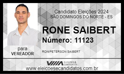 Candidato RONE SAIBERT 2024 - SÃO DOMINGOS DO NORTE - Eleições