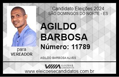 Candidato AGILDO BARBOSA 2024 - SÃO DOMINGOS DO NORTE - Eleições