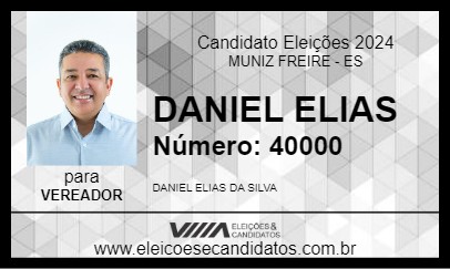 Candidato DANIEL ELIAS 2024 - MUNIZ FREIRE - Eleições