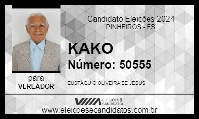 Candidato KAKO 2024 - PINHEIROS - Eleições