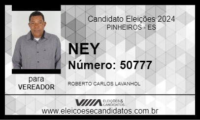 Candidato NEY 2024 - PINHEIROS - Eleições