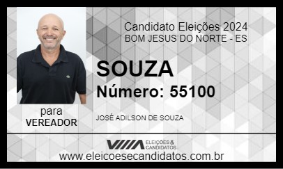 Candidato SOUZA 2024 - BOM JESUS DO NORTE - Eleições