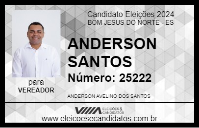 Candidato ANDERSON SANTOS 2024 - BOM JESUS DO NORTE - Eleições