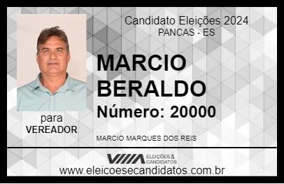 Candidato MARCIO BERALDO 2024 - PANCAS - Eleições