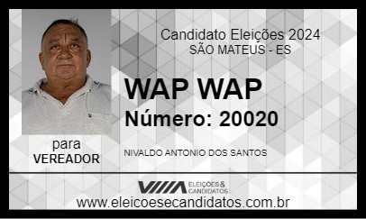 Candidato WAP WAP 2024 - SÃO MATEUS - Eleições