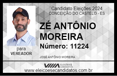 Candidato ZÉ ANTÔNIO MOREIRA 2024 - CONCEIÇÃO DO CASTELO - Eleições