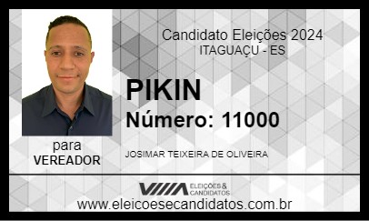 Candidato PIKIN 2024 - ITAGUAÇU - Eleições