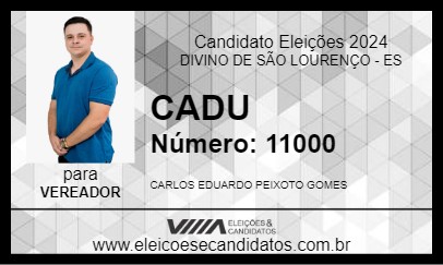 Candidato CADU 2024 - DIVINO DE SÃO LOURENÇO - Eleições