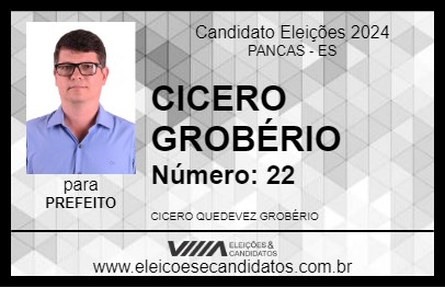 Candidato CICERO GROBÉRIO 2024 - PANCAS - Eleições