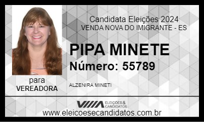 Candidato PIPA MINETE 2024 - VENDA NOVA DO IMIGRANTE - Eleições