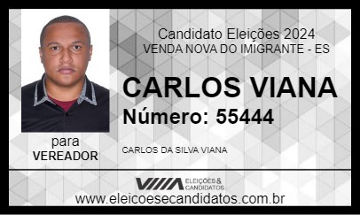 Candidato CARLOS VIANA 2024 - VENDA NOVA DO IMIGRANTE - Eleições