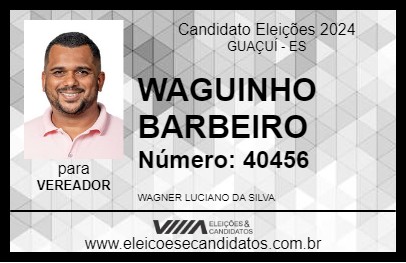 Candidato WAGUINHO BARBEIRO 2024 - GUAÇUÍ - Eleições