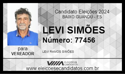 Candidato LEVI SIMÕES  2024 - BAIXO GUANDU - Eleições