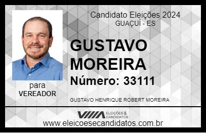 Candidato GUSTAVO MOREIRA 2024 - GUAÇUÍ - Eleições