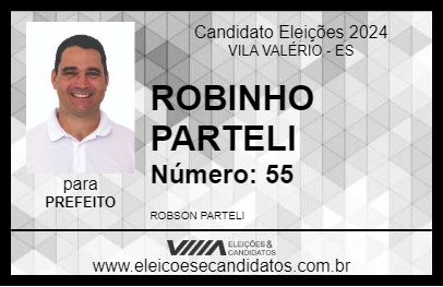 Candidato ROBINHO PARTELI 2024 - VILA VALÉRIO - Eleições