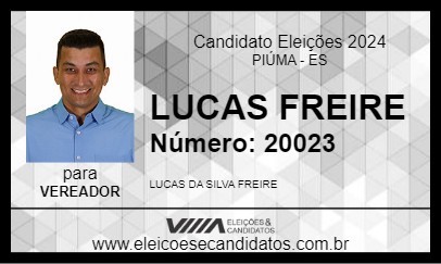 Candidato LUCAS FREIRE 2024 - PIÚMA - Eleições