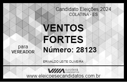 Candidato VENTOS FORTES 2024 - COLATINA - Eleições