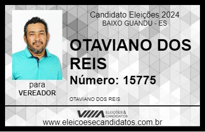 Candidato OTAVIANO DOS REIS     2024 - BAIXO GUANDU - Eleições