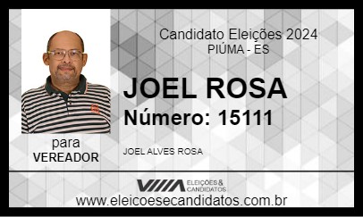 Candidato JOEL ROSA 2024 - PIÚMA - Eleições