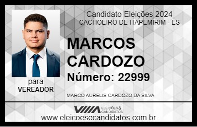 Candidato MARCOS CARDOZO 2024 - CACHOEIRO DE ITAPEMIRIM - Eleições