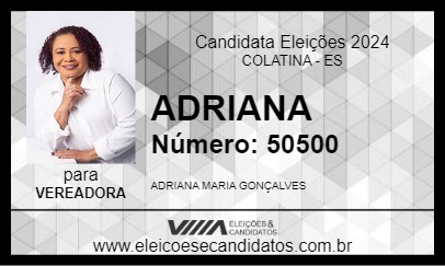 Candidato ADRIANA 2024 - COLATINA - Eleições