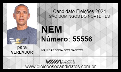 Candidato NEM 2024 - SÃO DOMINGOS DO NORTE - Eleições