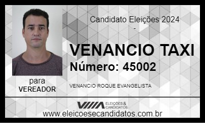 Candidato VENANCIO TAXI 2024 - JOÃO NEIVA - Eleições