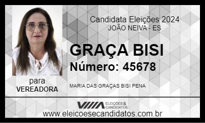 Candidato GRAÇA BISI 2024 - JOÃO NEIVA - Eleições