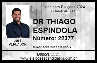 Candidato DR THIAGO ESPINDOLA 2024 - GUARAPARI - Eleições