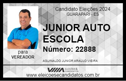 Candidato JUNIOR AUTO ESCOLA 2024 - GUARAPARI - Eleições