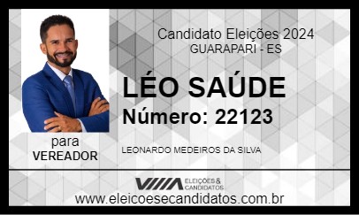 Candidato LÉO SAÚDE 2024 - GUARAPARI - Eleições