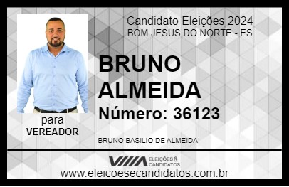 Candidato BRUNO ALMEIDA 2024 - BOM JESUS DO NORTE - Eleições