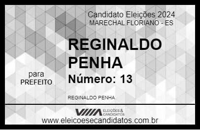 Candidato REGINALDO PENHA 2024 - MARECHAL FLORIANO - Eleições