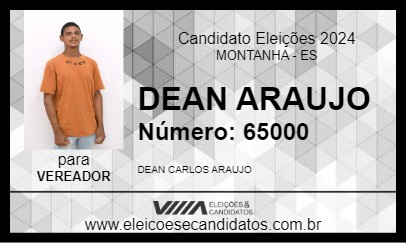 Candidato DEAN ARAUJO 2024 - MONTANHA - Eleições