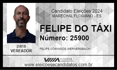 Candidato FELIPE DO TÁXI 2024 - MARECHAL FLORIANO - Eleições