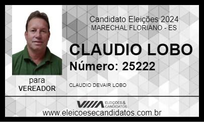 Candidato CLAUDIO LOBO 2024 - MARECHAL FLORIANO - Eleições